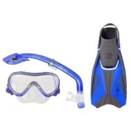 Aqua Lung Sport Coral Island Dry LX Tail Jr Snorkel Set