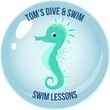 Seahorse swim level sticker badge, Tom’s Dive & Swim
