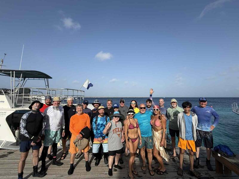 Tom’s Dive & Swim Bonaire group, July 2026